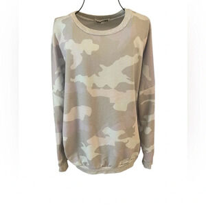 Ecowish Camo Crewneck Sweatshirt Size Large